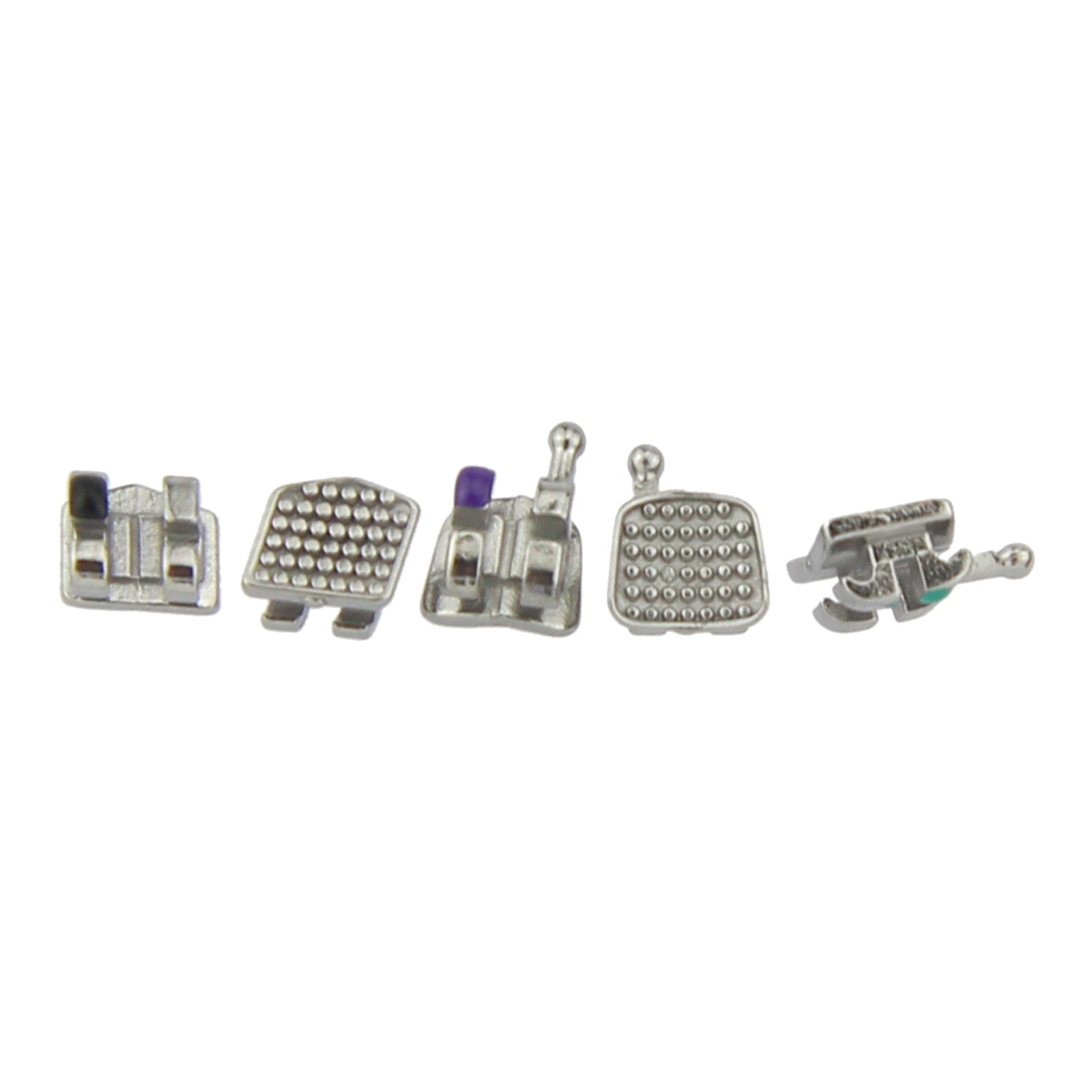 MIM MINI Orthodontic Brackets Dental Metal Brace Roth 022 018 345 Hooks 10 Kits