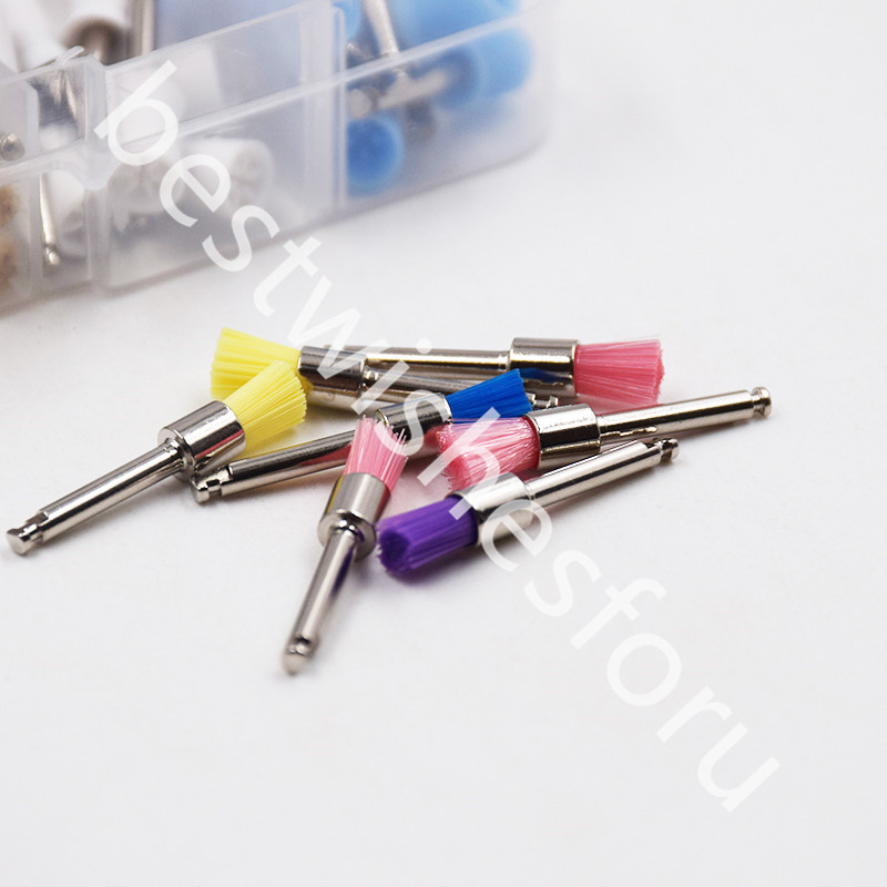 10 Mixed Types Disposable 100 PC Dental Prophy Brush Bowl Cup Polishing Polisher