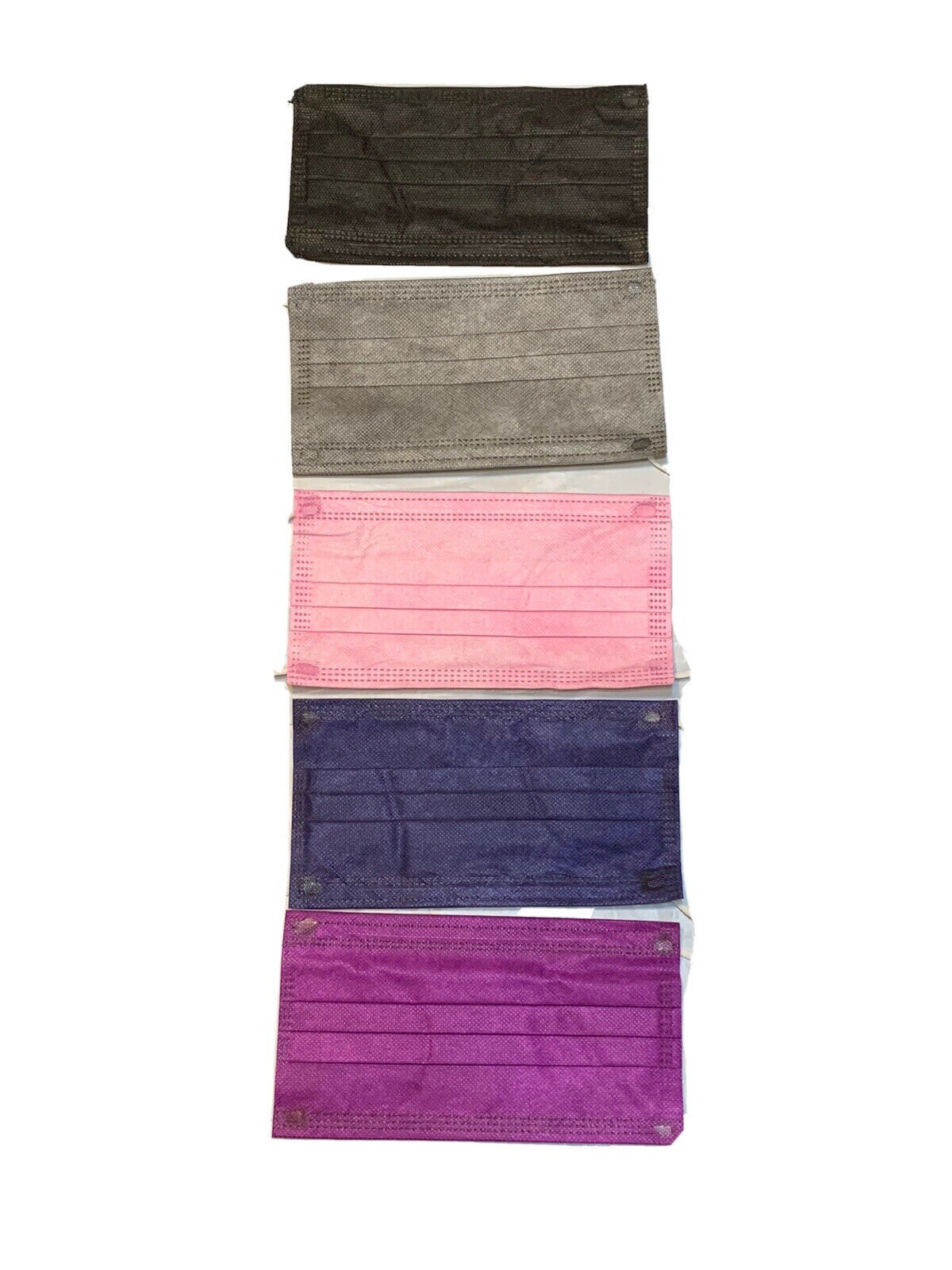 50 PCS Face Mask Non Medical Surgical Disposable 3-Ply Mouth Cover-Mix Color