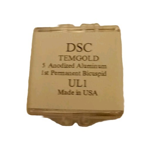 DSC Dental 1st Permanent Bicuspid TEMGOLD 5/Pk ANODIZED ALUMINUM USA UL1