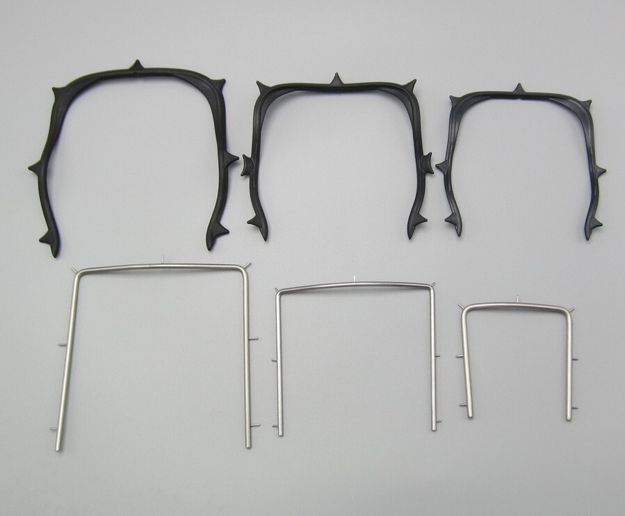 1Pc Dental Rubber Dam Sheet Frame Brackets Foldable/Plastic Black/Steel Frames