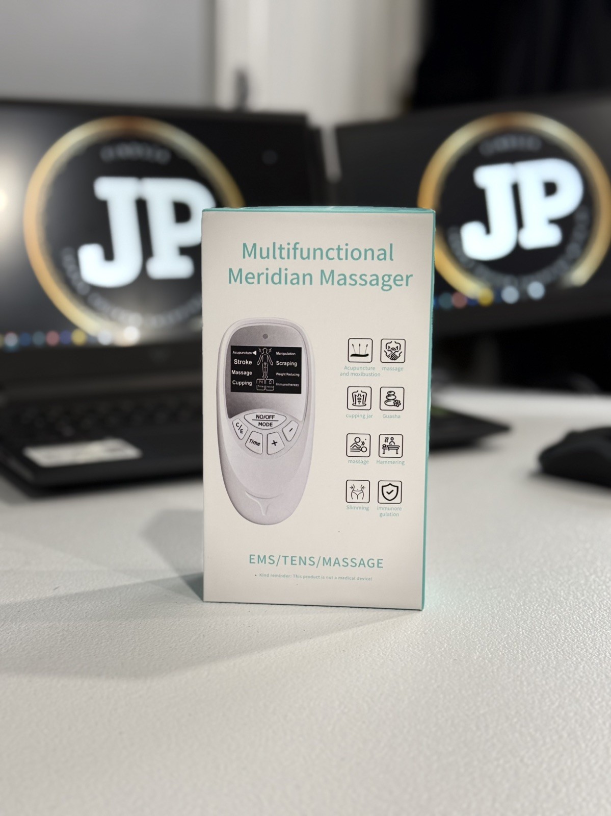 8-Mode Electronic Tens EMS Unit Massager Aiding Pain Relief and Weight Reduction