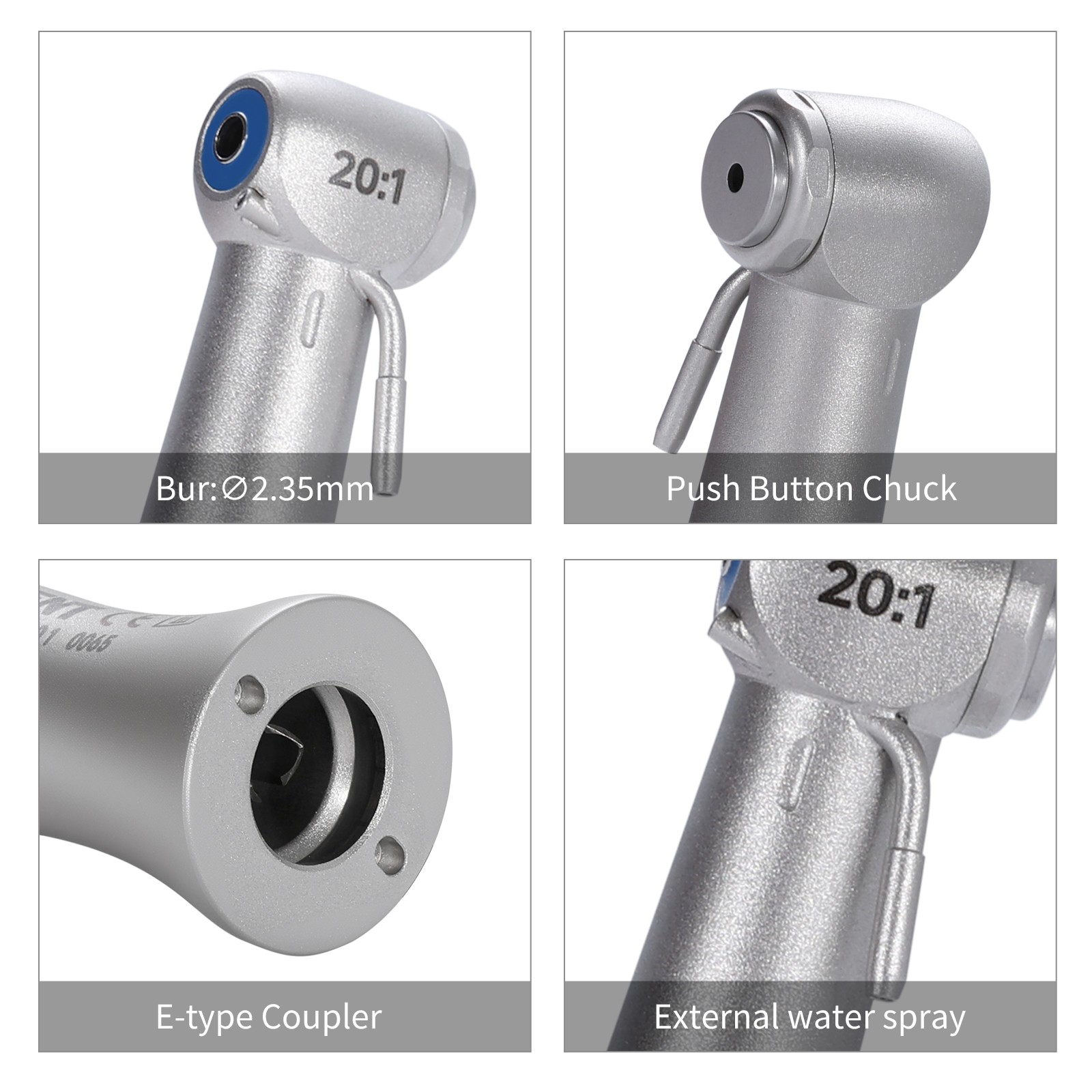 NSK Type SG20 Dental 20:1 Reduction Implant Contra Angle Surgical Handpiece Push