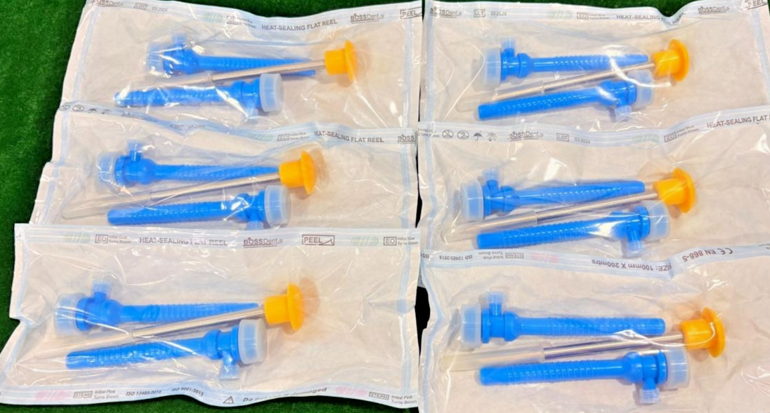 6pc Laparoscopic Disposable Apple Trocar Cannula 5mmx90mm Reusable Instruments