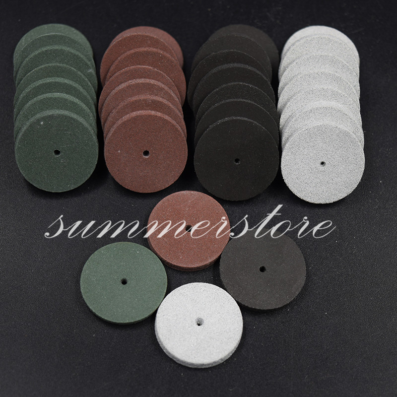 50 Pcs Dental Silicone Polisher Rotary Tool Rubber Polishing Wheels Mixed Colors