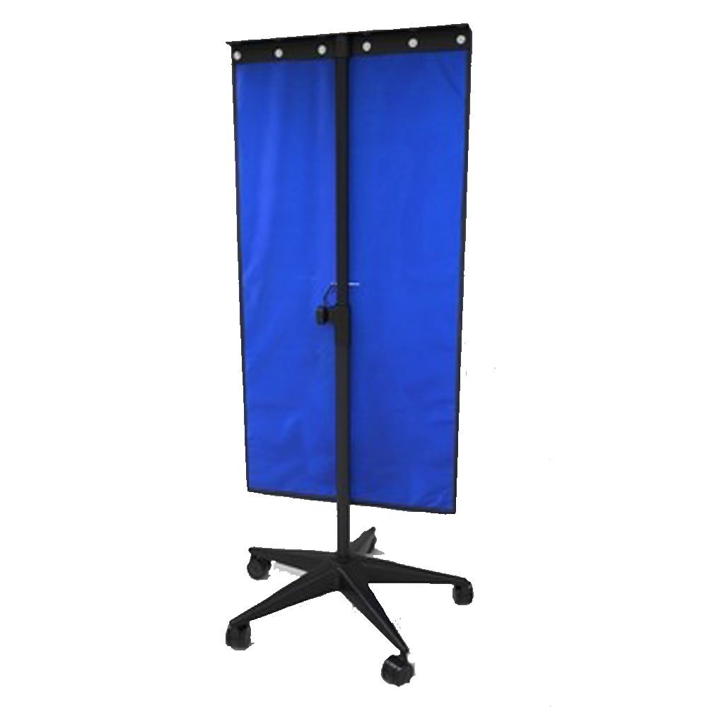 Lead X-Ray Shield – 3 Sizes, Blue, 5 Caster Base, USA Made