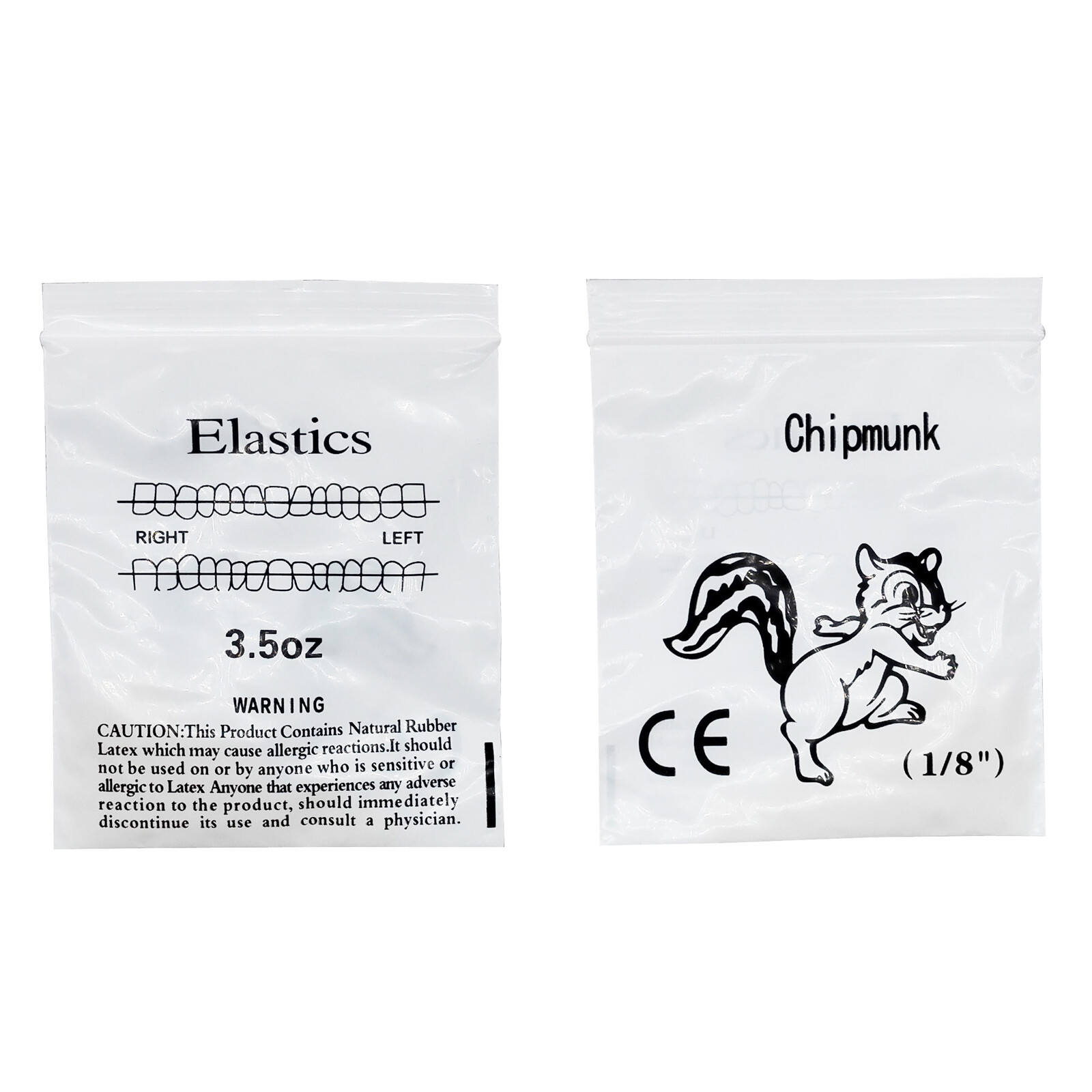 5000 Pcs Dental Orthodontic Elastics Braces Rubber Bands 2.5/3.5/4.5/6.5OZ