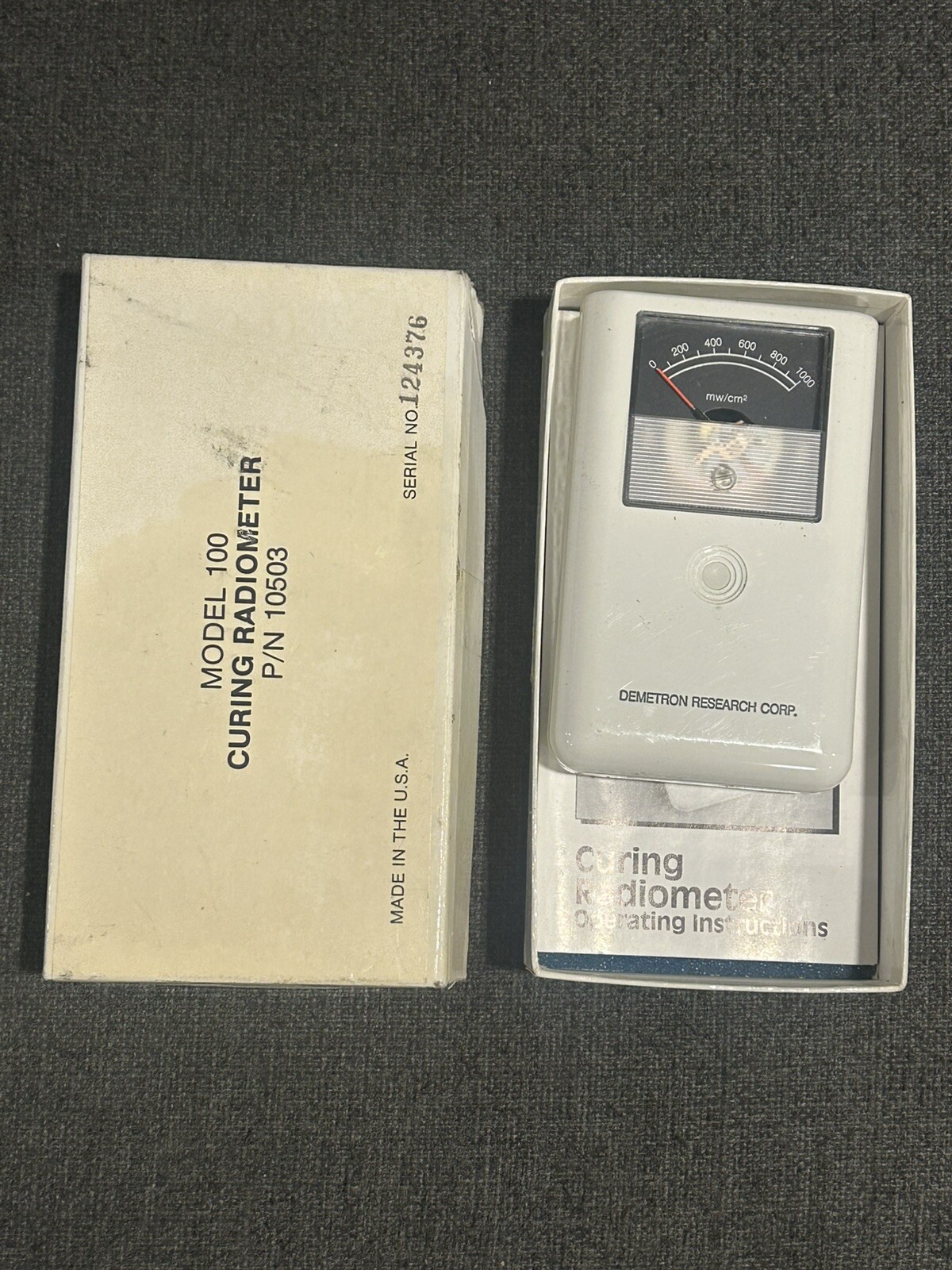 Kerr Demetron’s Curing Radiometer Model 100 P/N 10503 Comes As Shown