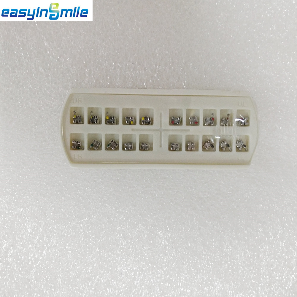 30packs Dental Orthodontic Brackets Roth 345 with Hook 022 Metal Mini Mesh Base