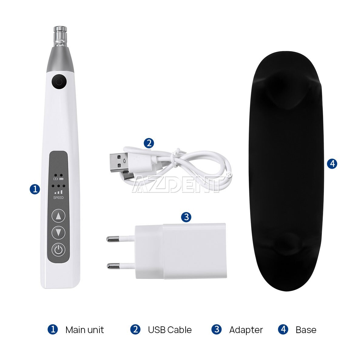 Dental Cordless Hygiene Prophy Polishing Handpiece 360° Swivel Polisher Kit