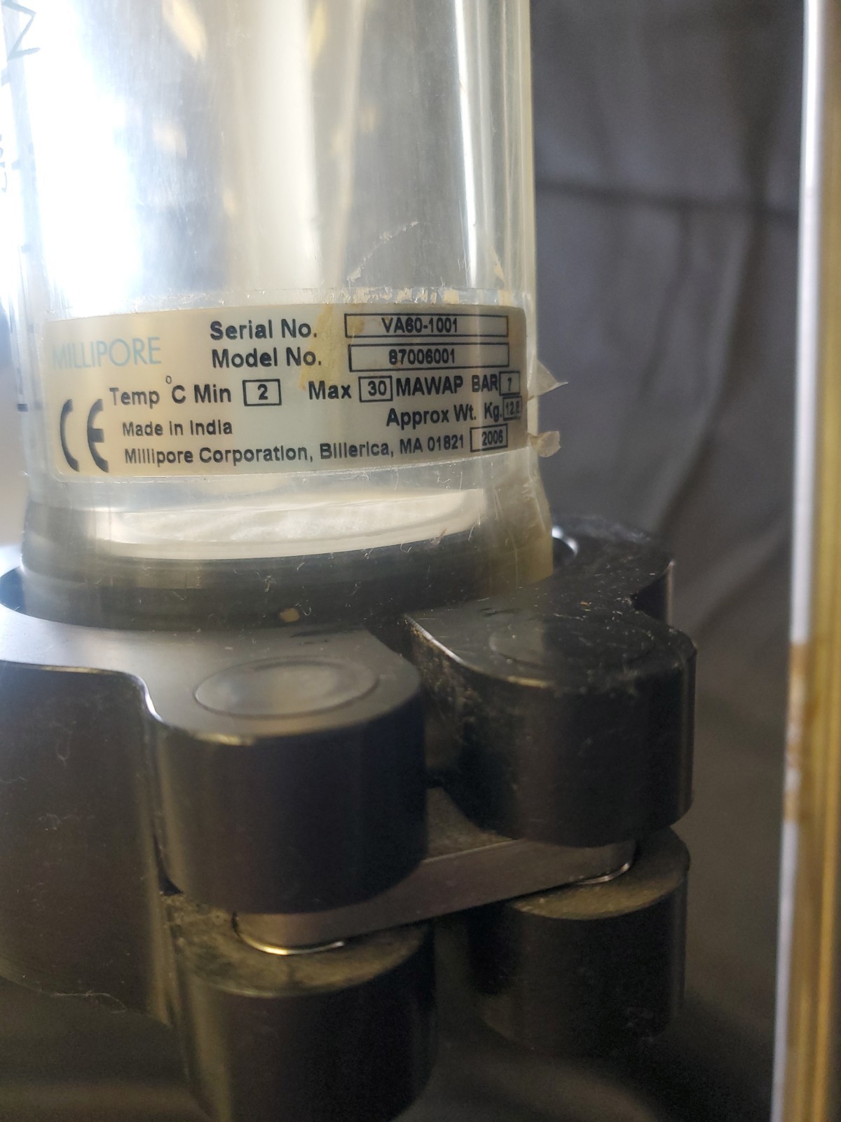 1.5L Millipore / Amicon Industrial Chromatography Column