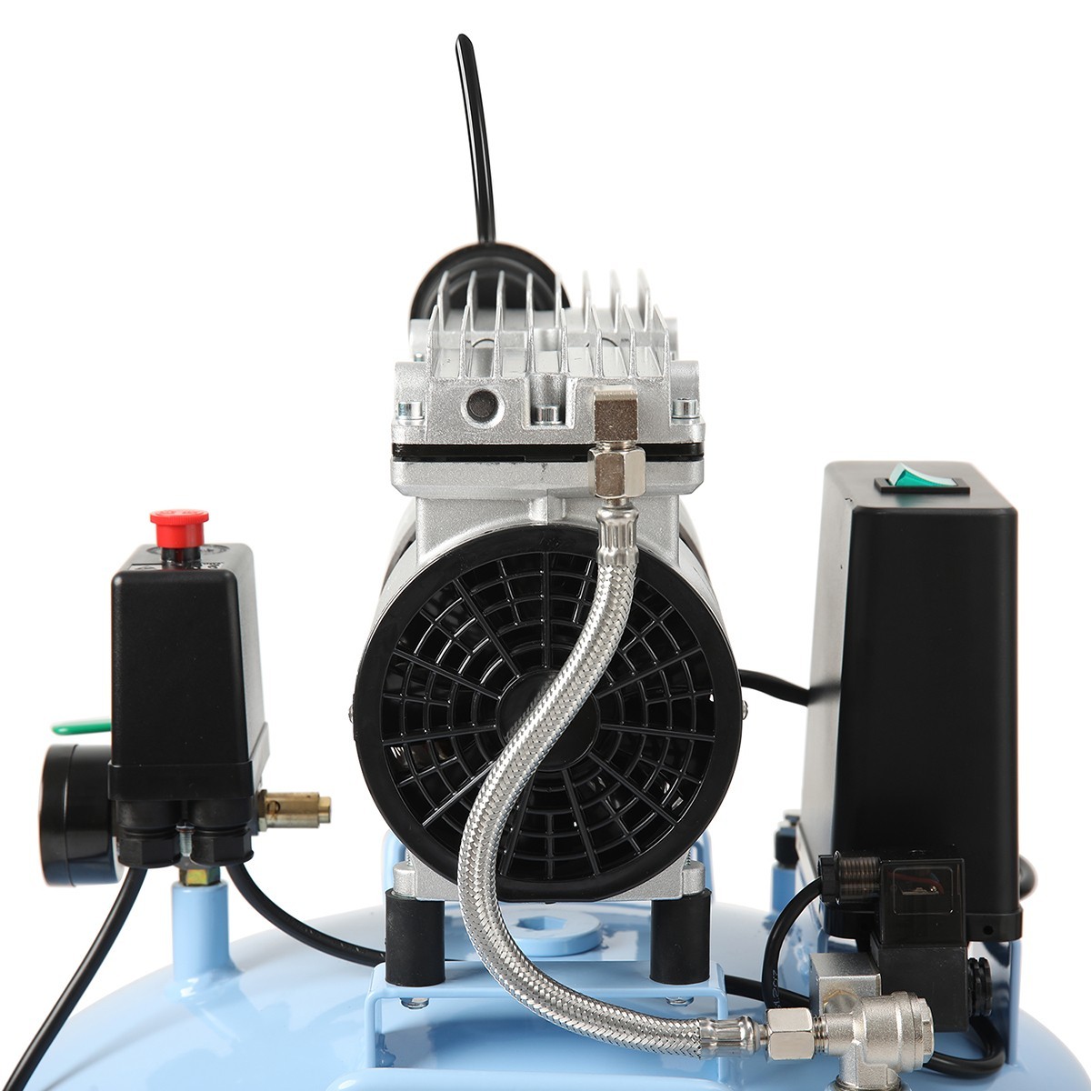 24L Portable Dental Air Compressor Oil Free Silent Air Pump 600W 118 L/min