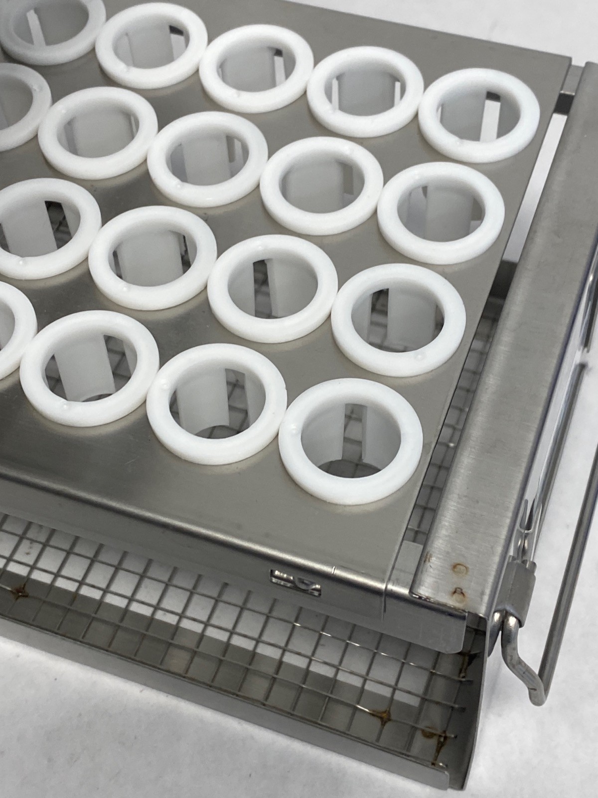 USA Lab Upright SS Freezer Rack w/ 2-Drawers for 15mL Centrifuge Tubes 2483-3815