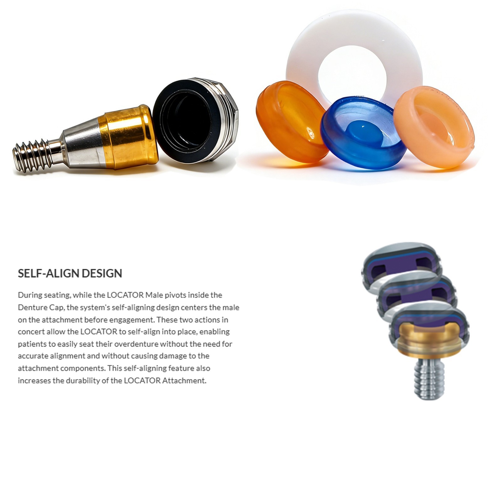 Dental Overdenture Attachment locator Abutment For HIOSSEN ET Regular platform