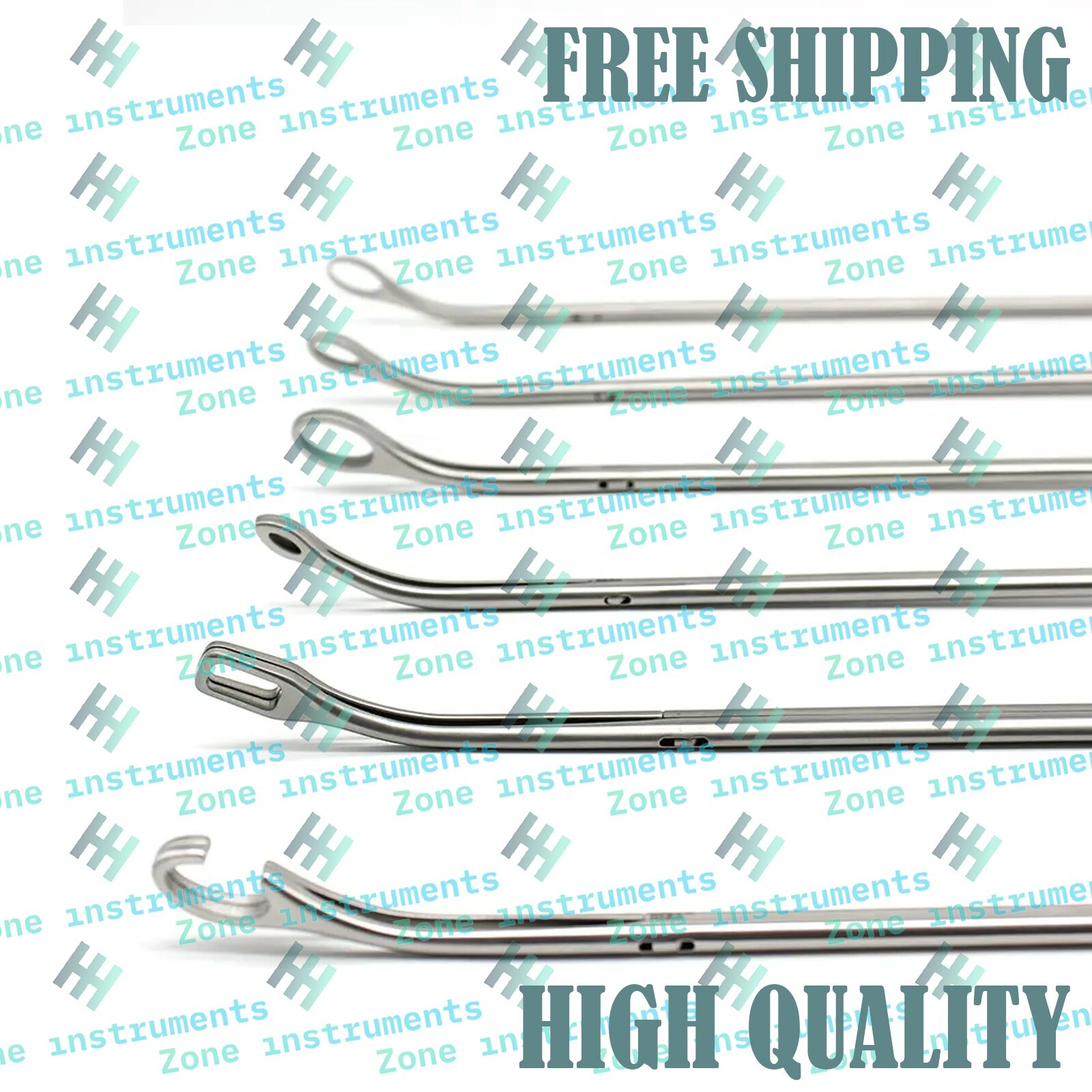 6pcs set Thoracoscopic Tissue Forceps – Thoracic Surgery Grasper Instruments