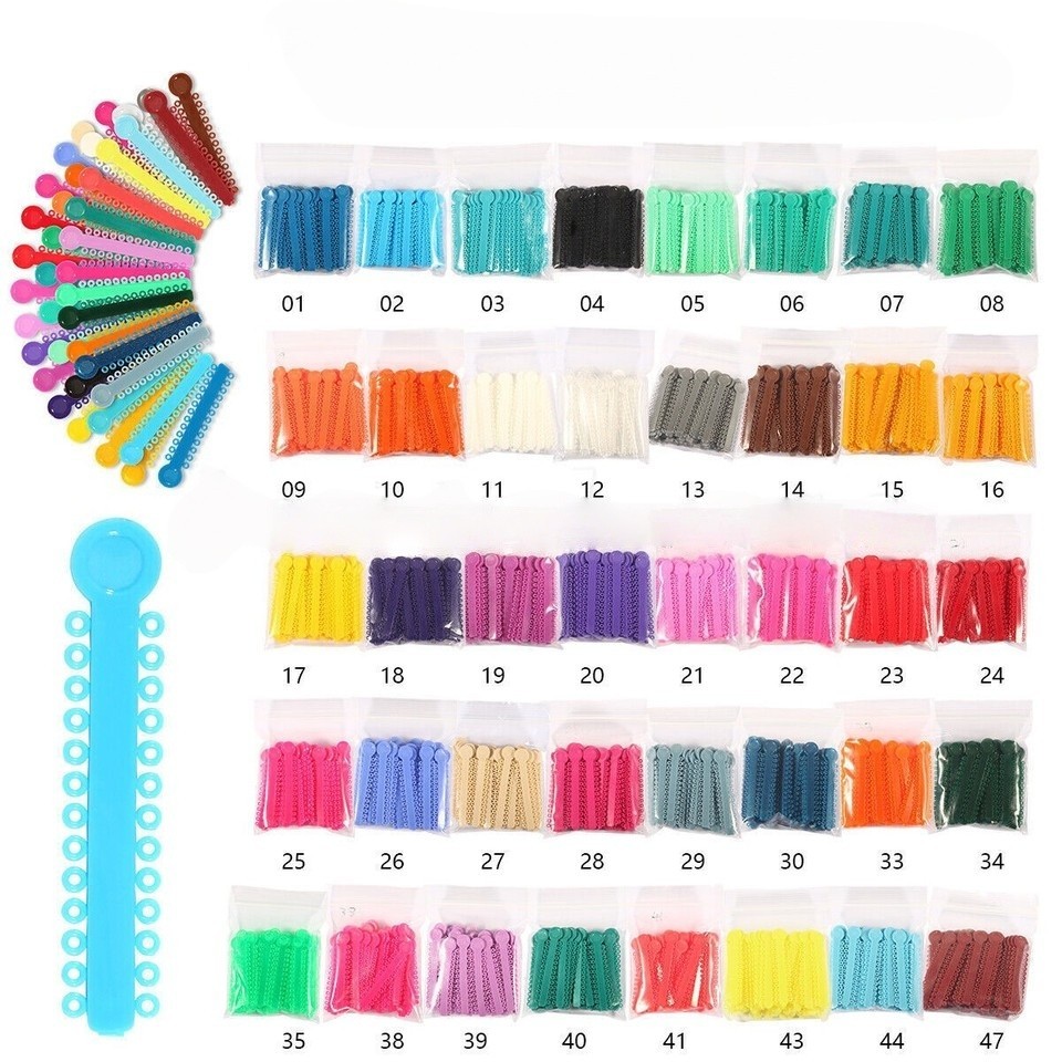 1040 Pcs Dental Orthodontic Ligature Ties Elastic Braces Rubber Bands Ligaduras