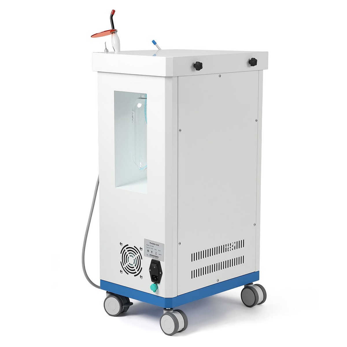 FDA Portable Dental Delivery Unit Suction Air Compressor Cart/ Handpiece kit