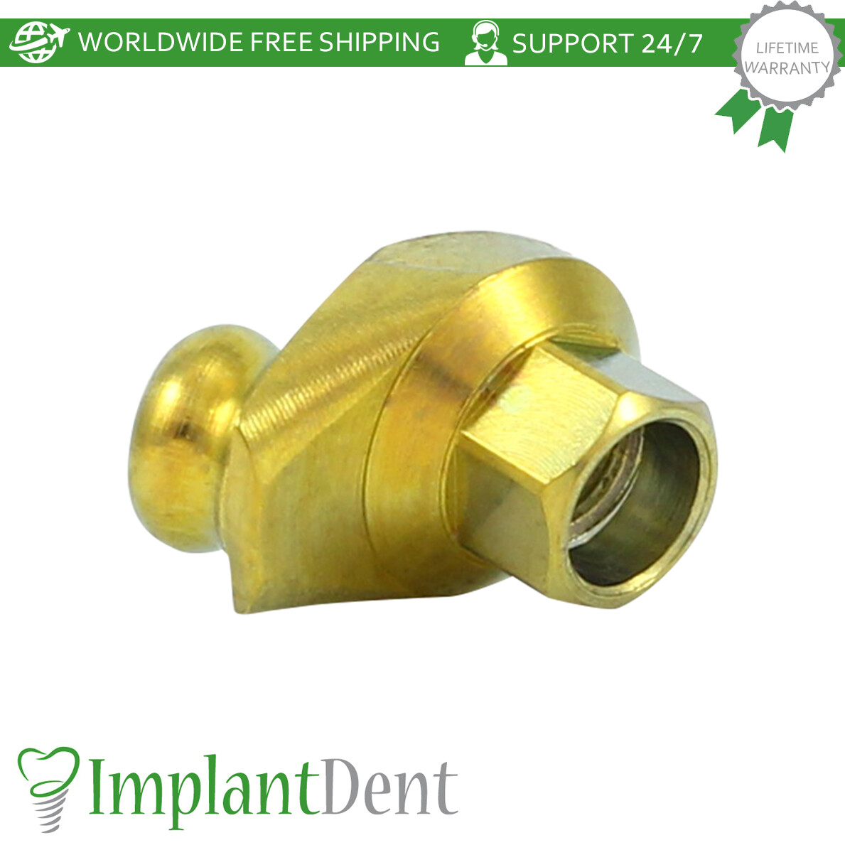 1x Dental Angulated 30° Loc-Low Attachment Int Hex 2.42mm