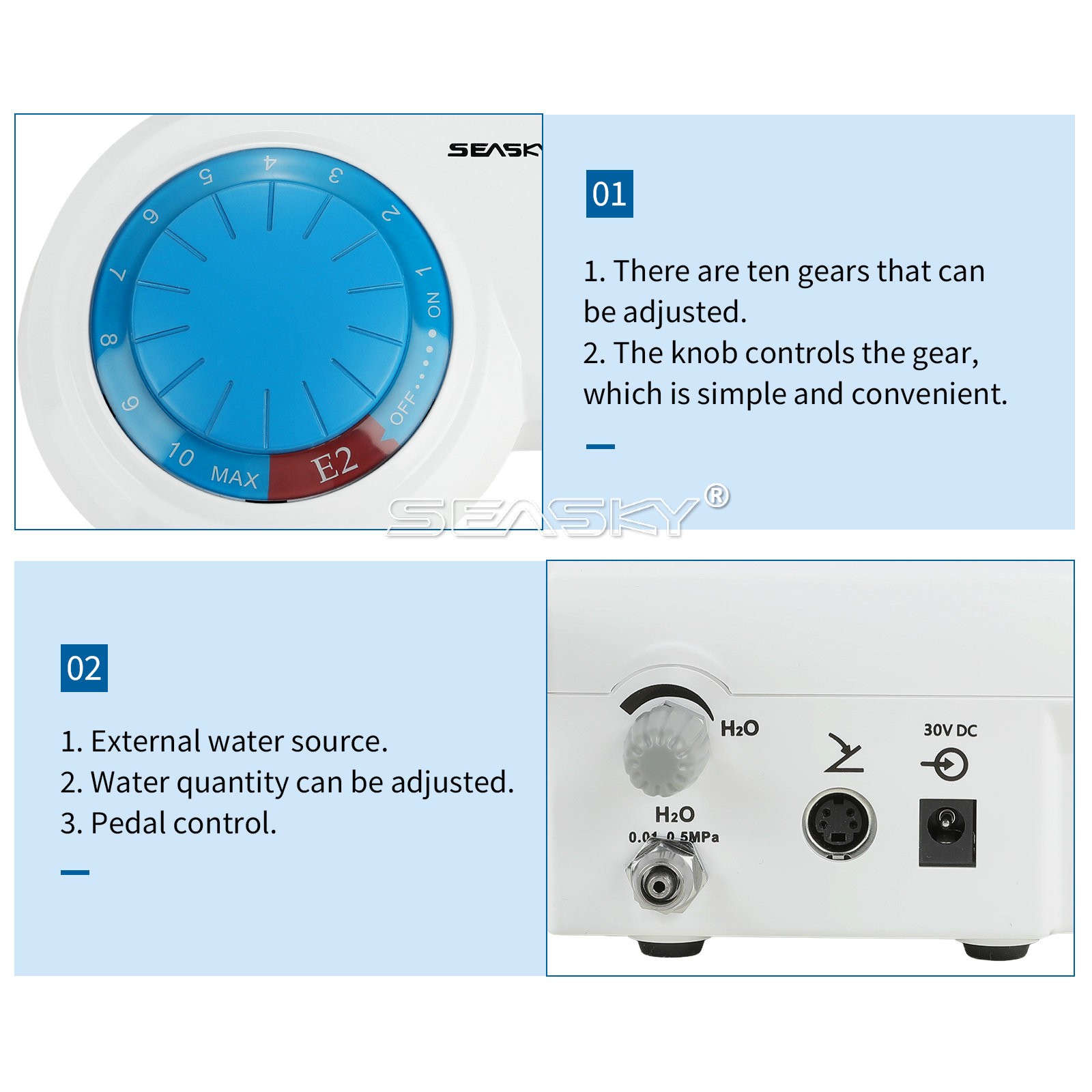 For Cavitron Dental Ultrasonic Piezo Scaler w/ Handpiece 5*Tips fits EMS SKYSEA