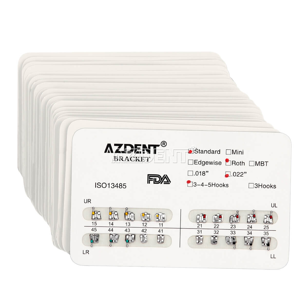 1000pcs Dental Orthodontic Elastic Ligature Ties/Ortho Brackets Brace AZDENT