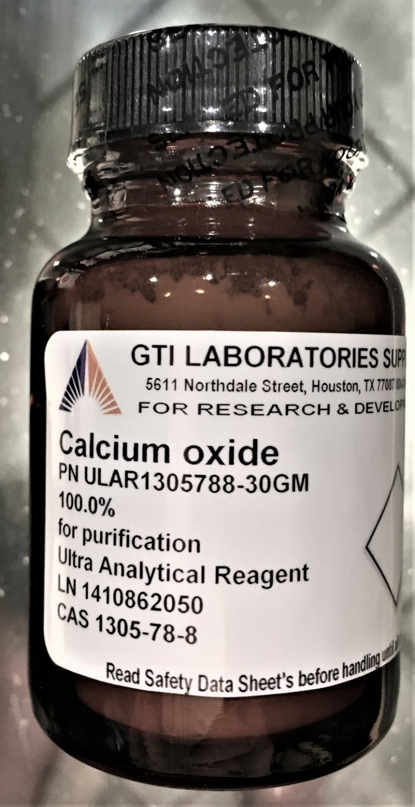 Calcium oxide, 100.0%, for purification, Ultra Analytical Reagent