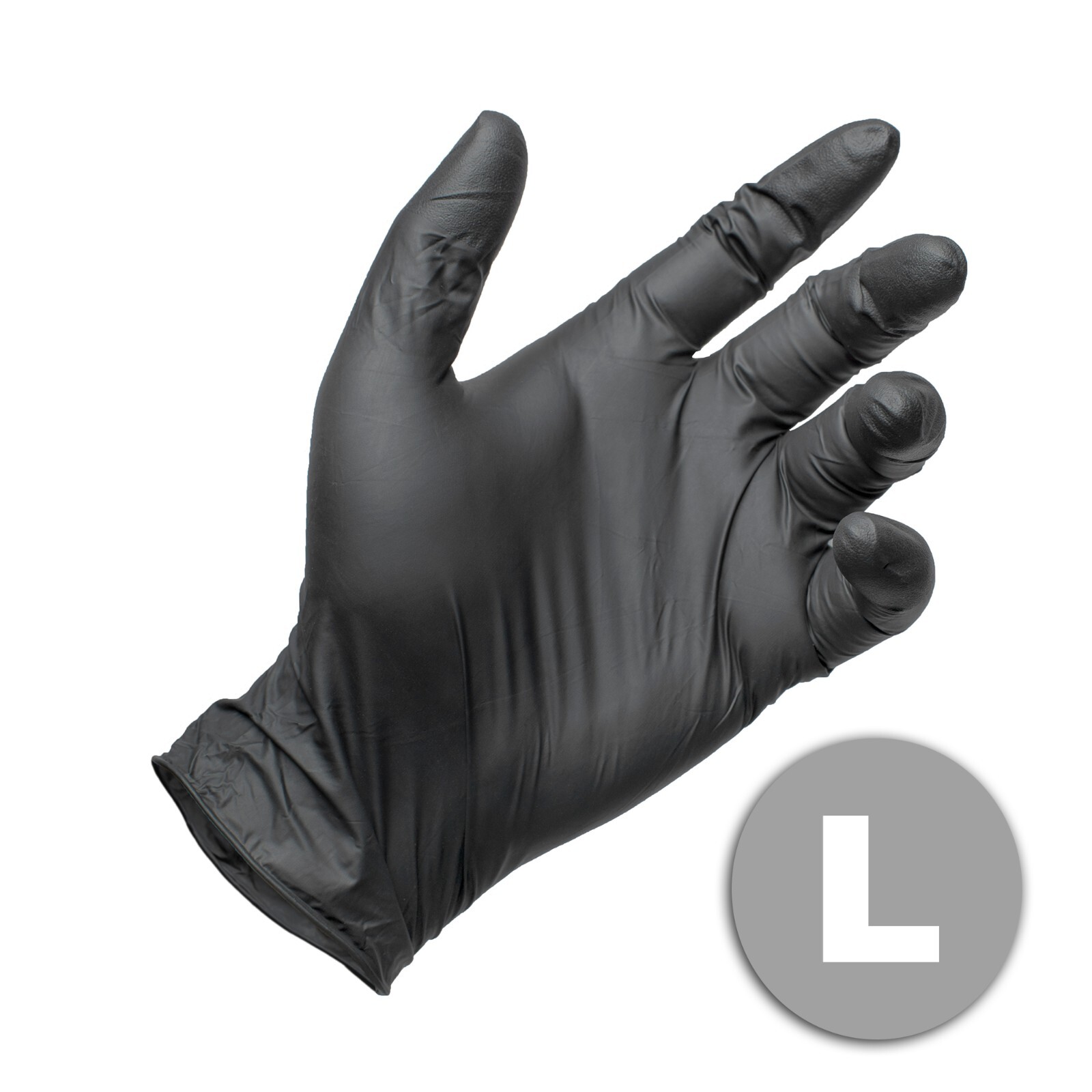 400 PCS Black Nitrile Powder Free Medical Exam Tattoos Piercing Gloves – Large
