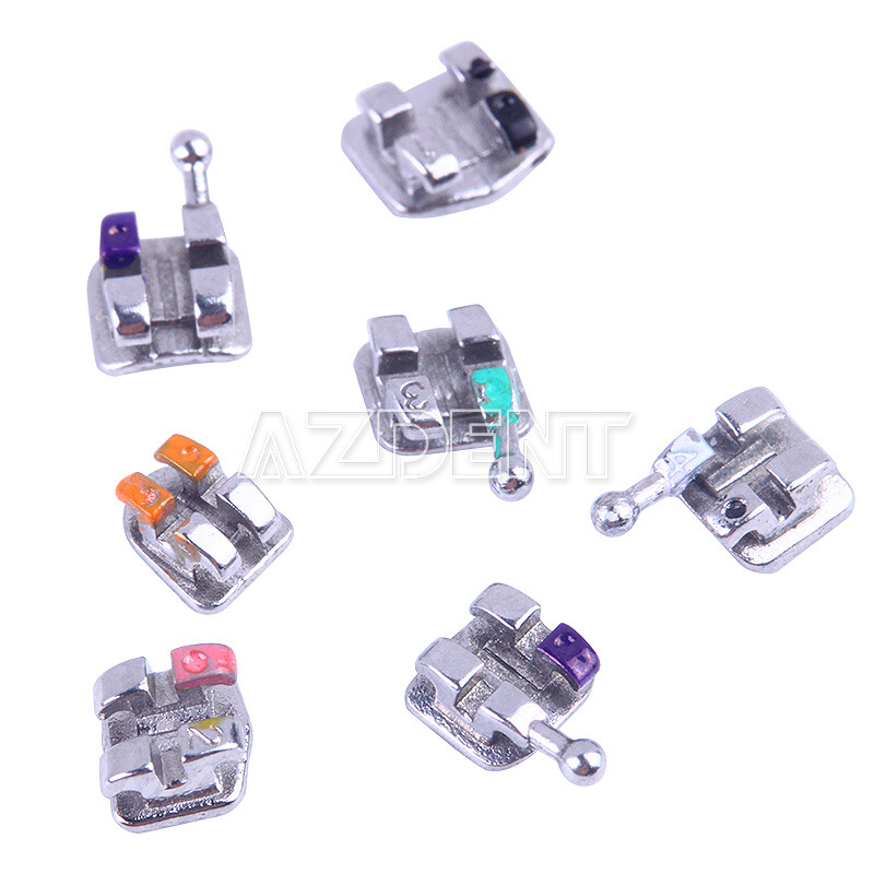 10X Dental Orthodontic Monoblock Bracket Braces Mini Roth/MBT 018/022 AZDENT