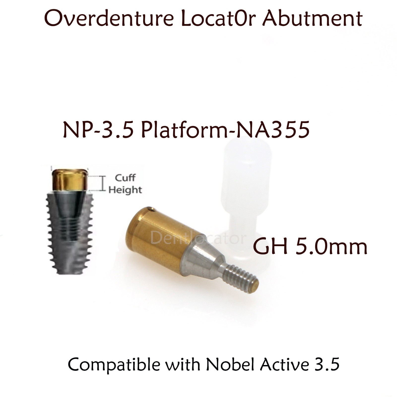 US For Nobel Active Locator Attachment Abutment NP/RP Conical Connection 1-5mm