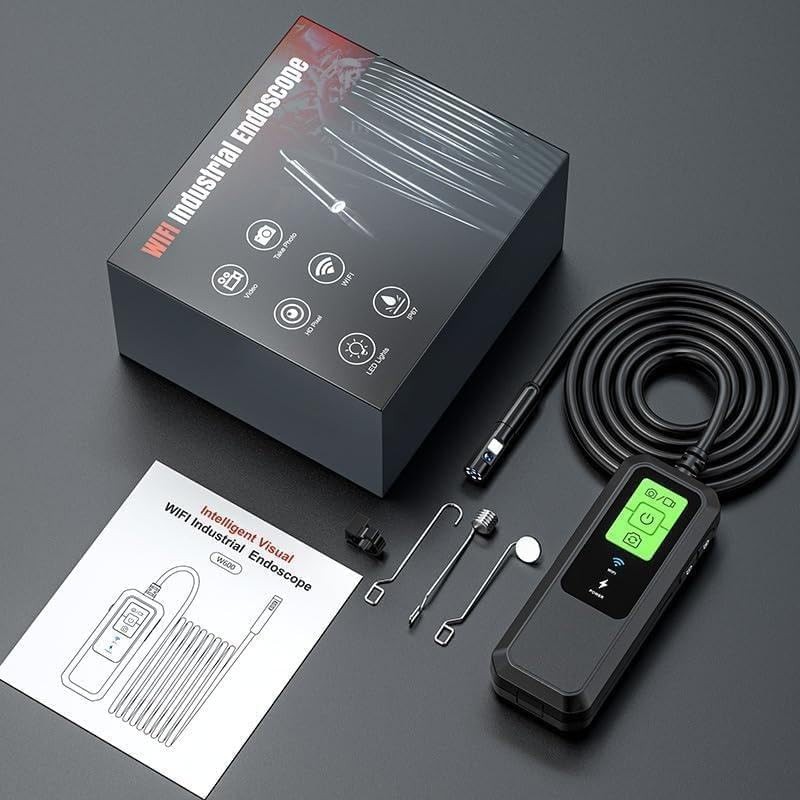 Wi-Fi Industrial Endoscope LED Lights 7.9mm Type C USB HD Pixel IP67 NEW