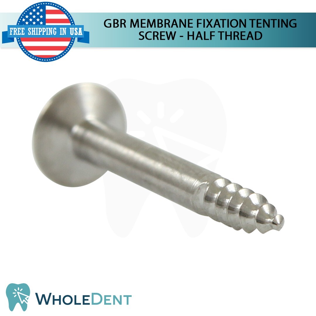 5x GBR Titanium Half Thread Tenting Screw Membrane Fixation Dental
