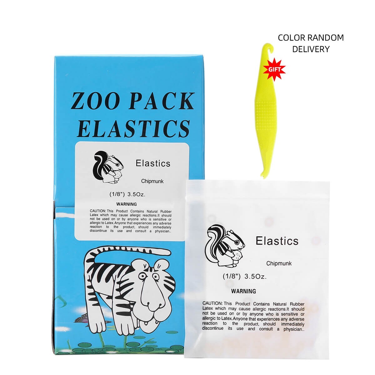5000pcs ZOO Pack Dental Orthodontic Elastics Rubber Band Brace 3.5/5.0/6.5 OZ