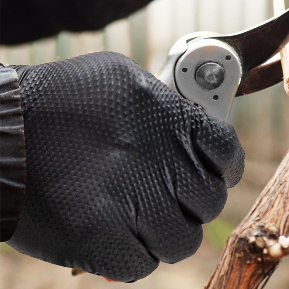 Extra Thick 8mil Nitrile Gloves – Textured, Heavy Duty, Anti-slip, Safe