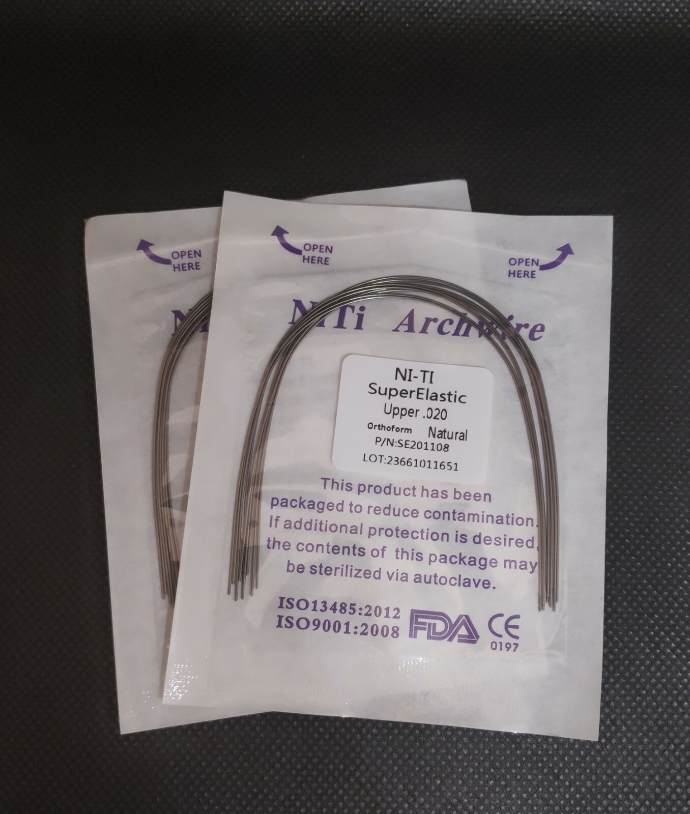 30Packs Dental Orthodontic Super Elastic Wire Niti Round Arch Wires Natural Form