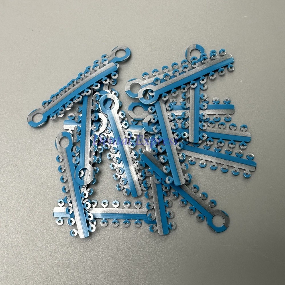 320 Elastic Ligature Ties Dental Orthodontic Ligating Ring Braces Double Color