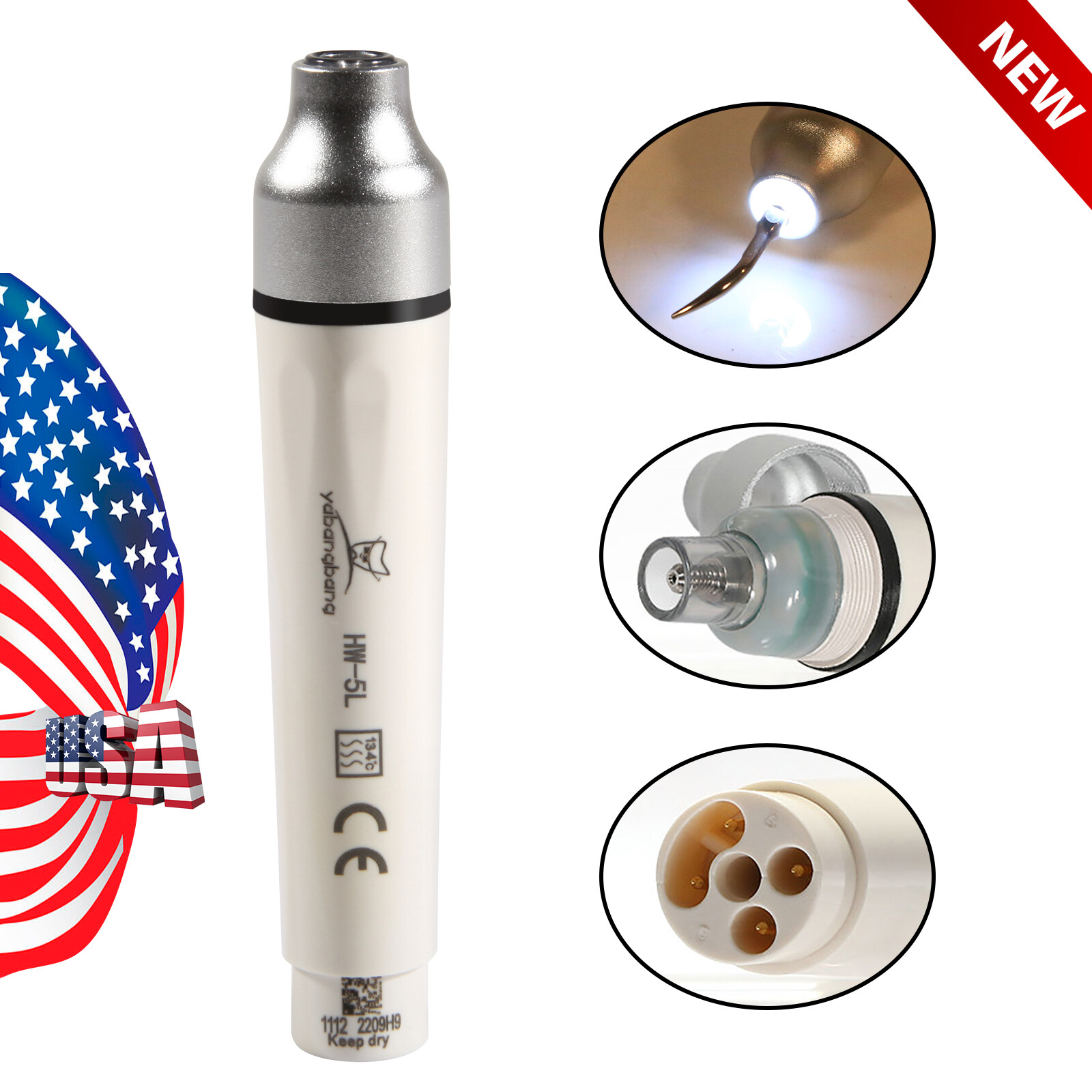 Dental Detachable LED Ultrasonic Scaler Handpiece HW-5L fit for WOODPECKER/EMS A
