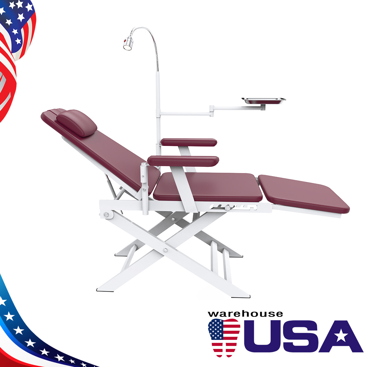 Dental Mobile Delivery Unit Air Compressor Strong Suction 4Hole / Portable Chair