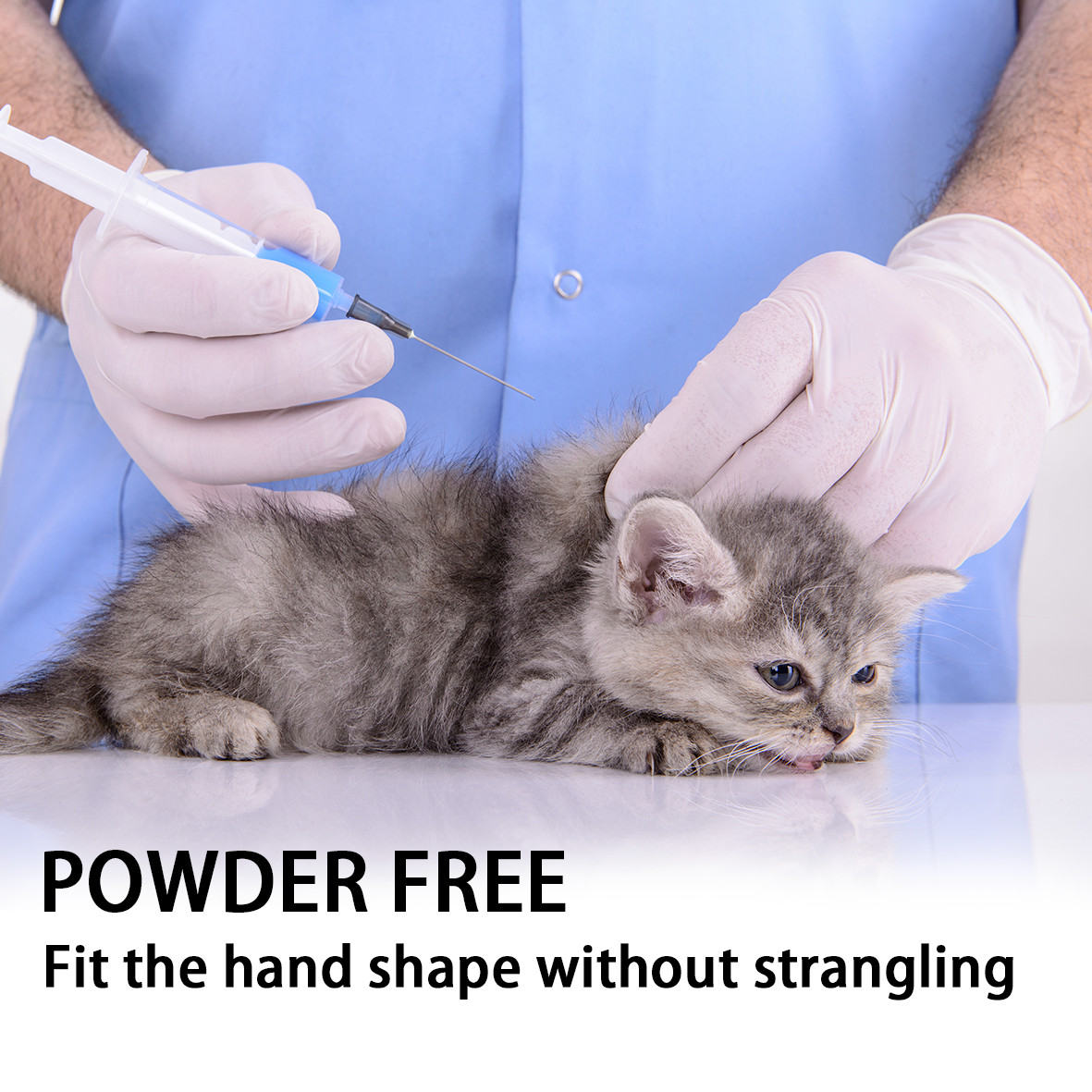 5mil White Latex Gloves, Disposable Powder-Free, Heavy Duty Food Safe Gloves