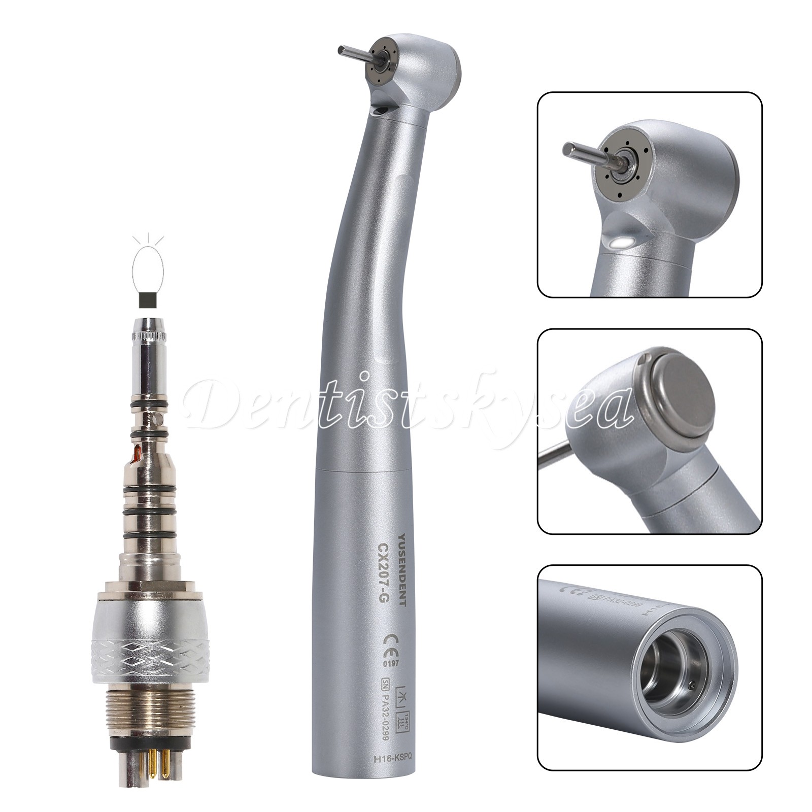 COXO Fiber Optic High Speed Handpiece Coupler 6 Hole For KAVO MULTIflex Dental