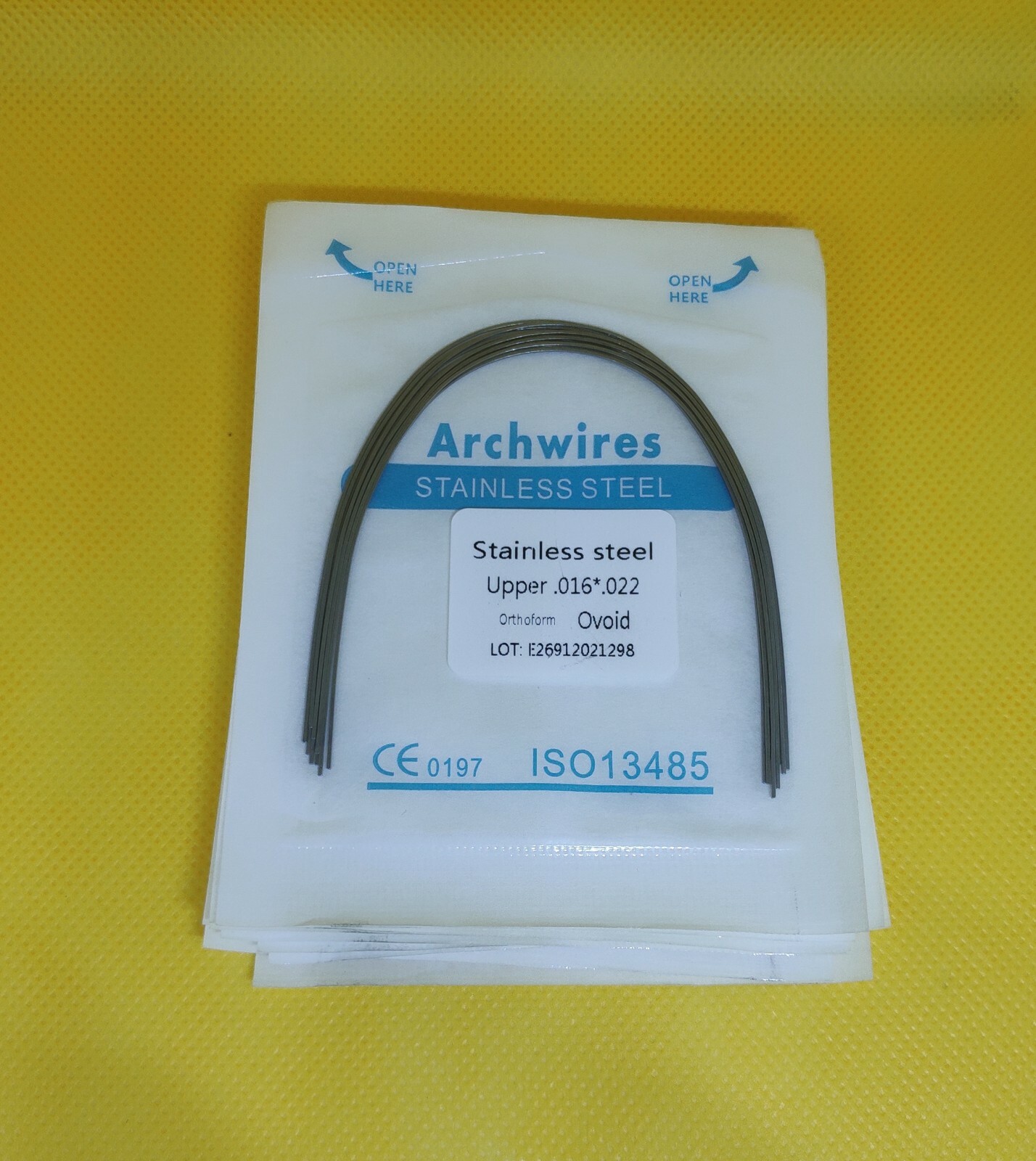 Dental Orthodontic Stainless Steel Rectangular Arch Wire Ovoid Natural Form