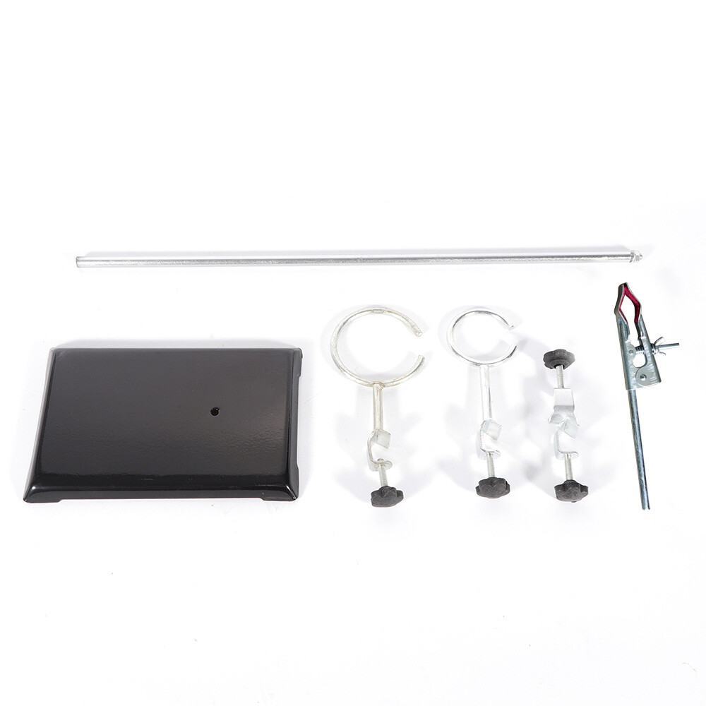 Laboratory Distilling Apparatus Stands Support Clamp Flask Retort Fixing Kit