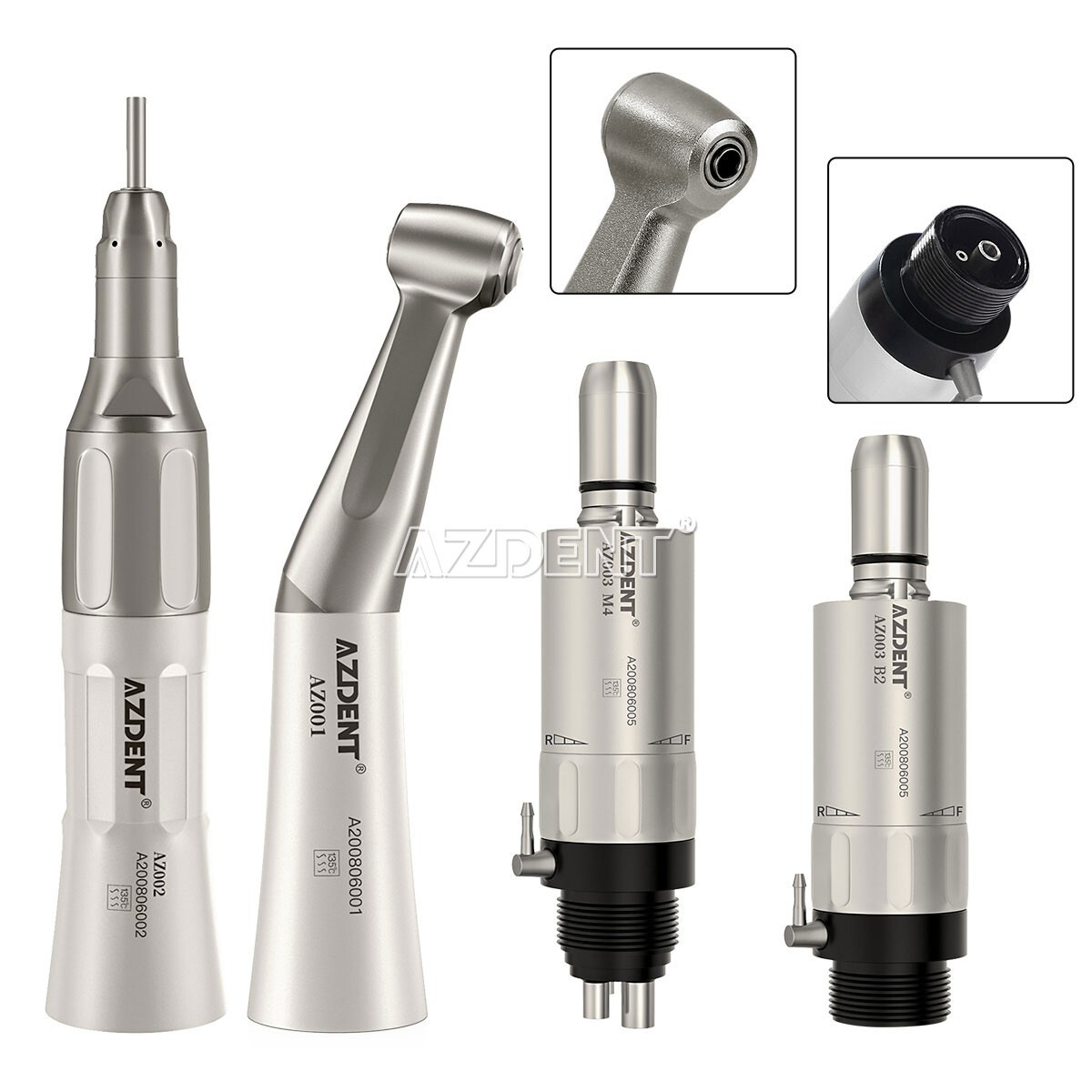 Dental Slow Low Speed Handpiece Straight Contra Angle Air Motor /FG Diamond Burs