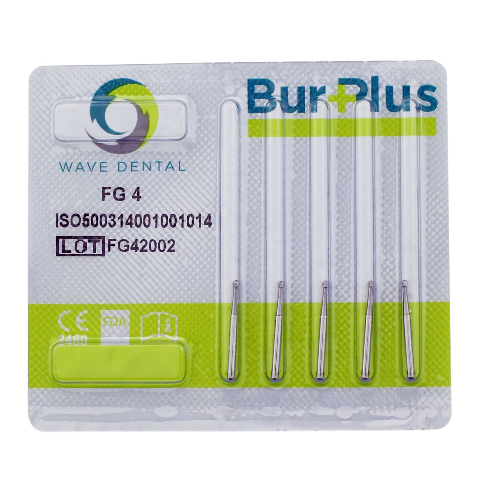 Wave Dental Carbide Bur FG #1/4 1/2 2 4 6 8 Round Ball High Speed Friction Grip