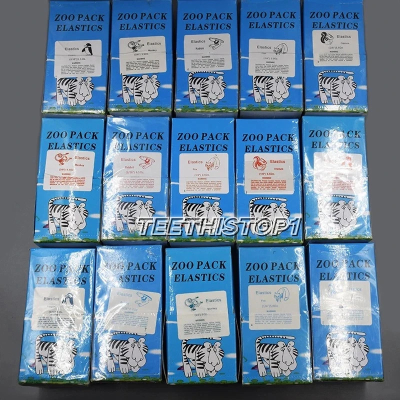 Dental Orthodontic Elastics Rubber Bands Ortho Latex Braces 3.5/5.0/6.5 OZ