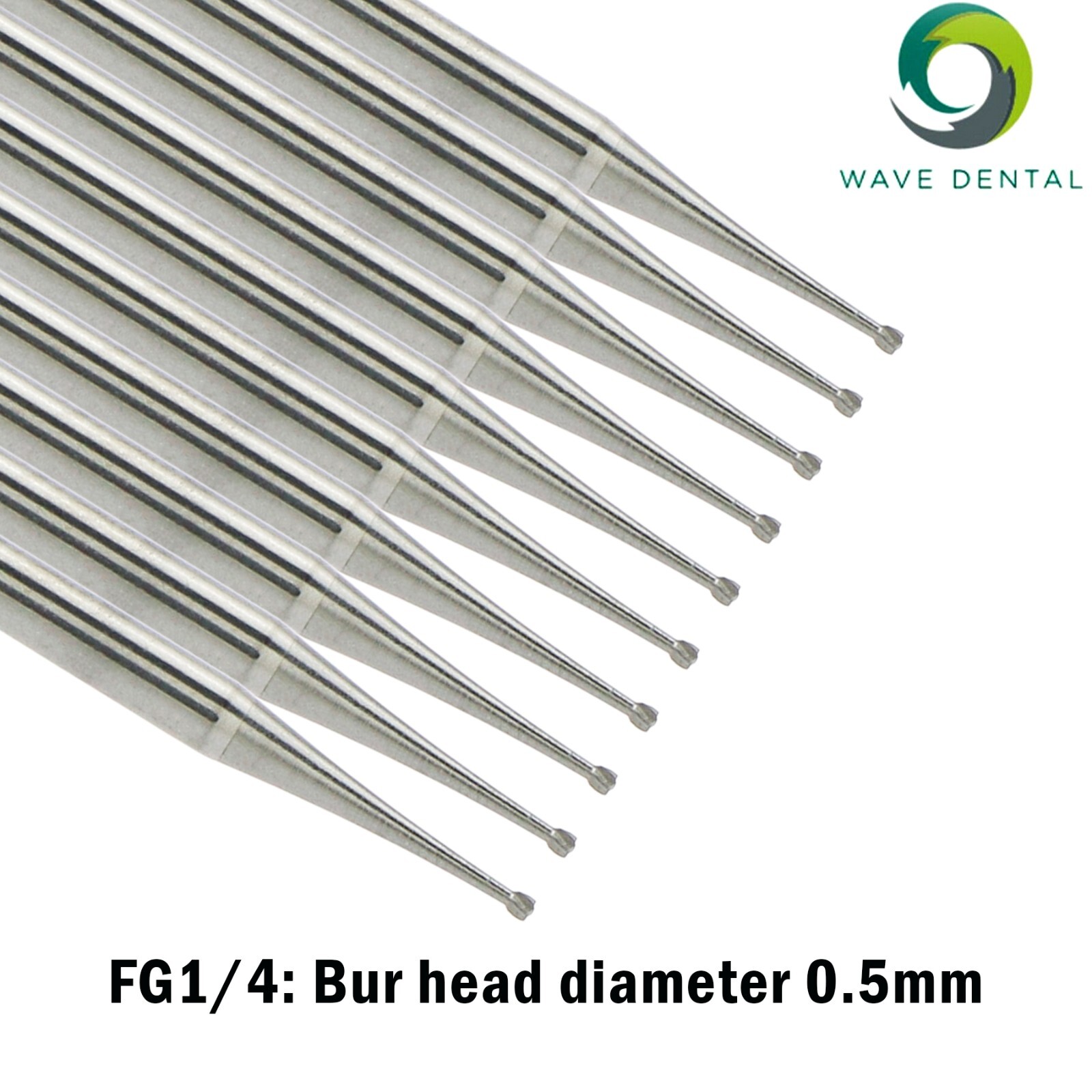 Wave Dental Tungsten Carbide Burs For High Speed Handpiece Round FG 1/4 FG8