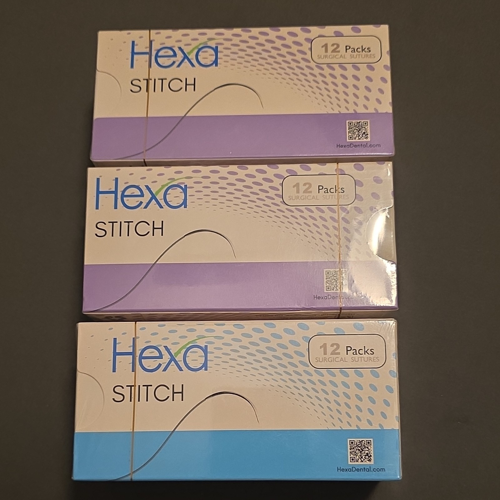 Hexa STITCH Surgical Sutures 12 Packs Dental Laboratory Surgery