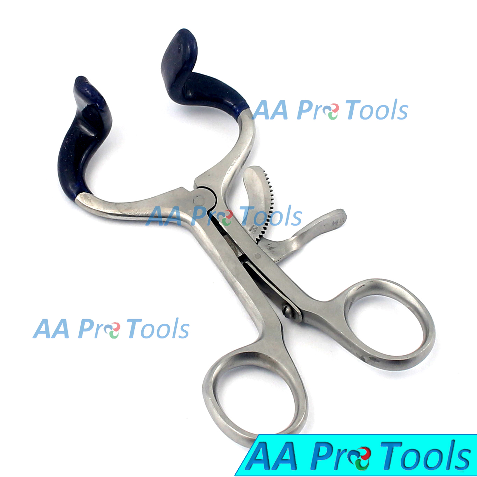 AA Pro: 5.5″ Dental Molt Mouth Gag With Blue Dip Instruments Stainless Steel