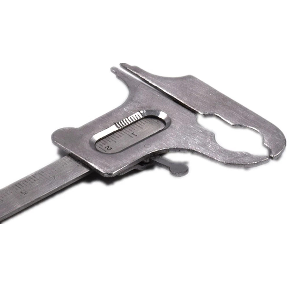 2 Types Dental Measuring Stainless Steel Gauge Caliper Ruler/Gauge Vernier Ruler