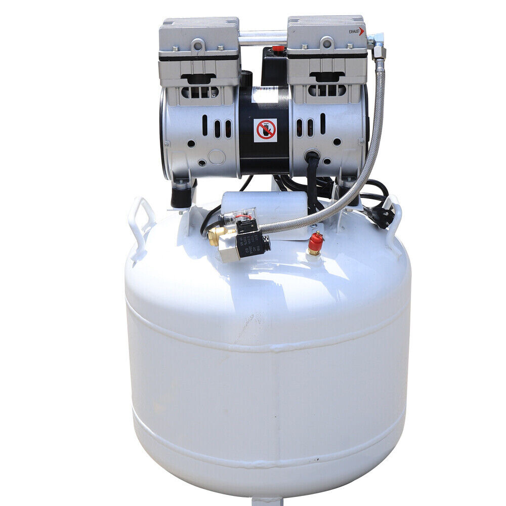 110V 40L Portable Dental Air Compressor Oil Free Silent Air Pump 41*41*65cm NEW