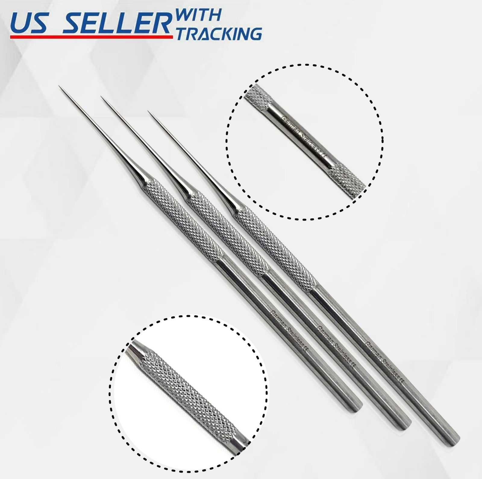 3× Dental Davis Root Tip Pick # 1 Surgical Premium Quality Instruments – German