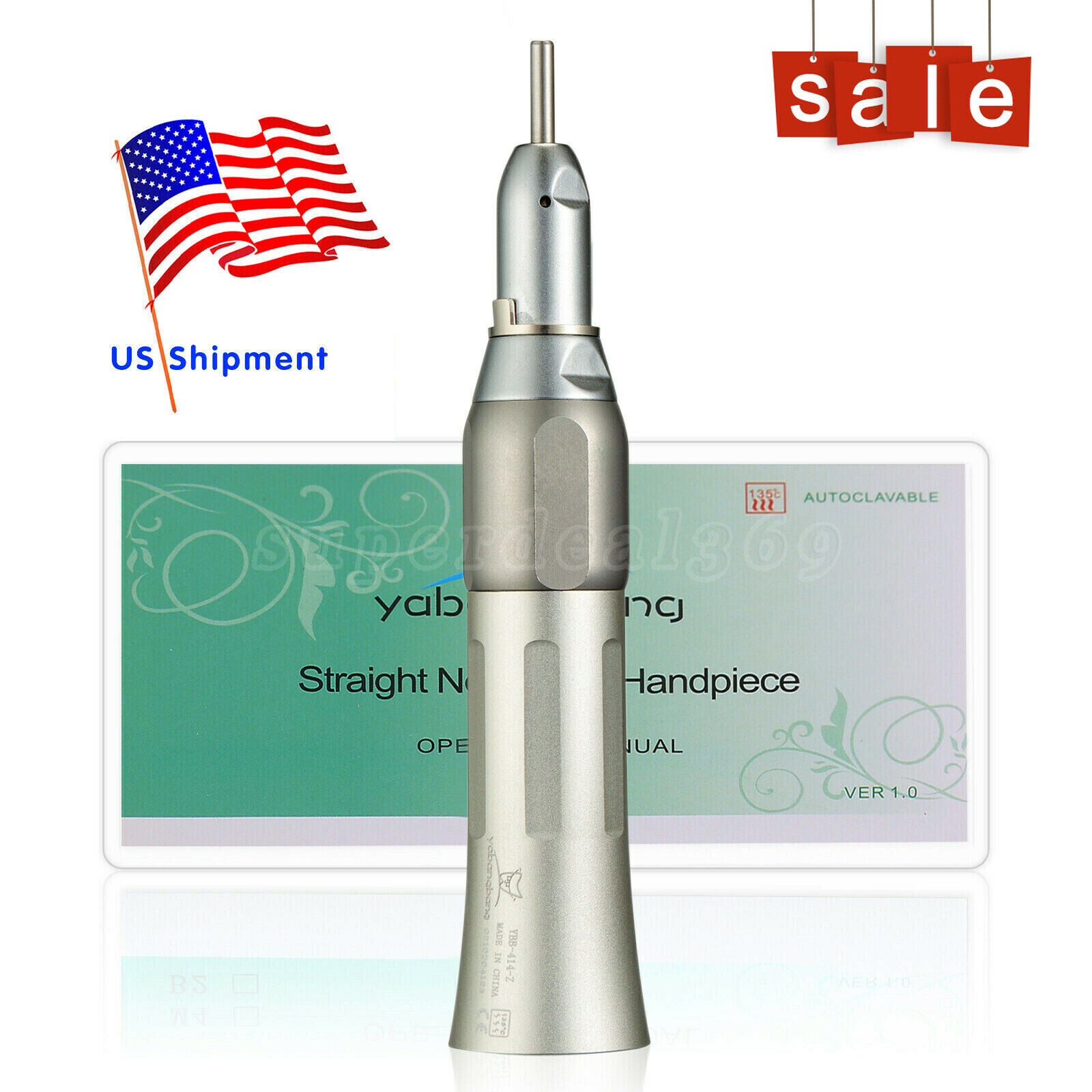 Dental LED E-generator Handpiece /Slow Speed Contra Angle Straight Air Motor OR